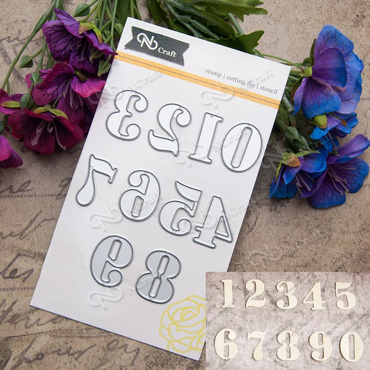 

Number Metal Cutting Dies Stencils for DIY Scrapbooking Stamp/photo album Decorative Embossing DIY Paper Cards B048