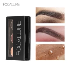 FOCALLURE Eyebrow Palette Matte 3 Colors Powder Palette Cosmetic Waterproof Eye Makeup Eyebrow Enhancer