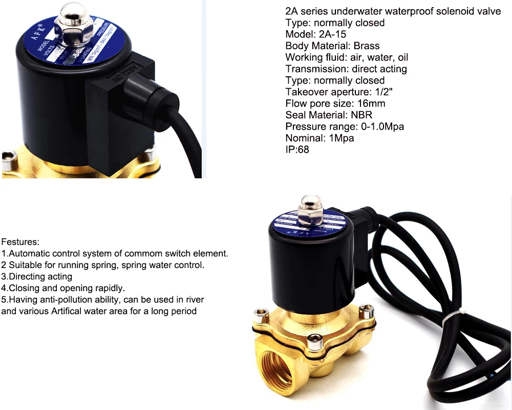 water solenoid valve 