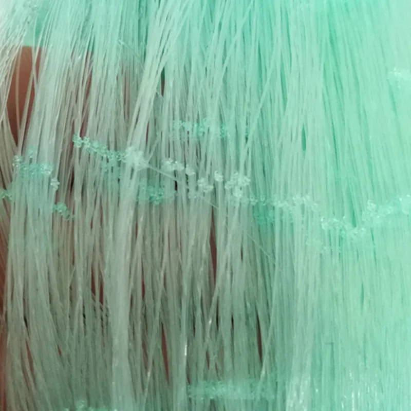 0.2mm-0.3mm Quality green thick semi-finished fishing nets sticky nets monofilament nylon net gill net rede de Fishing supplies 