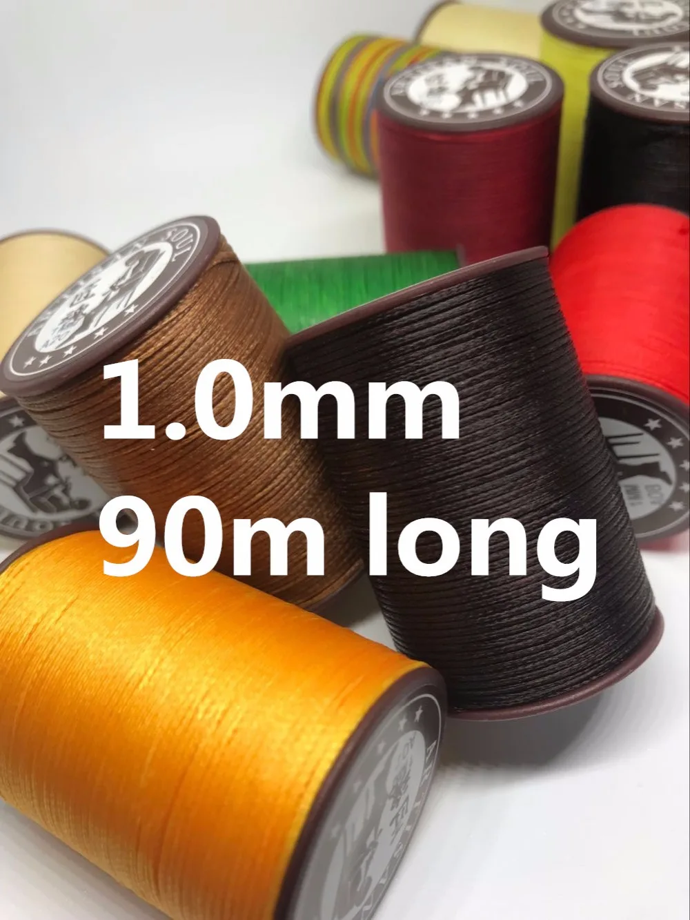

JH003 1.0mm Flat Waxed Thread Wax String for Leather Sewing