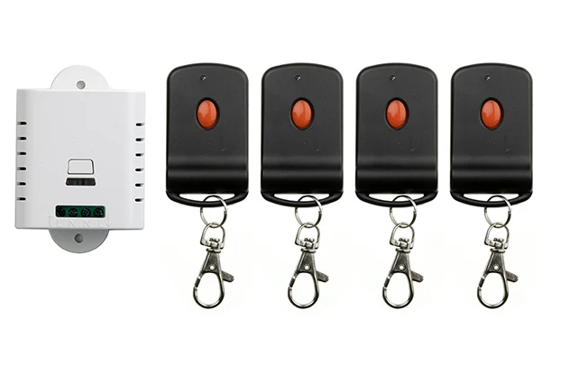 

85V 110V 120V 220V 250V 1CH RF Wireless Remote Control Switch System 4 transmitter & 1 receiver relay Receiver Smart Home Switch