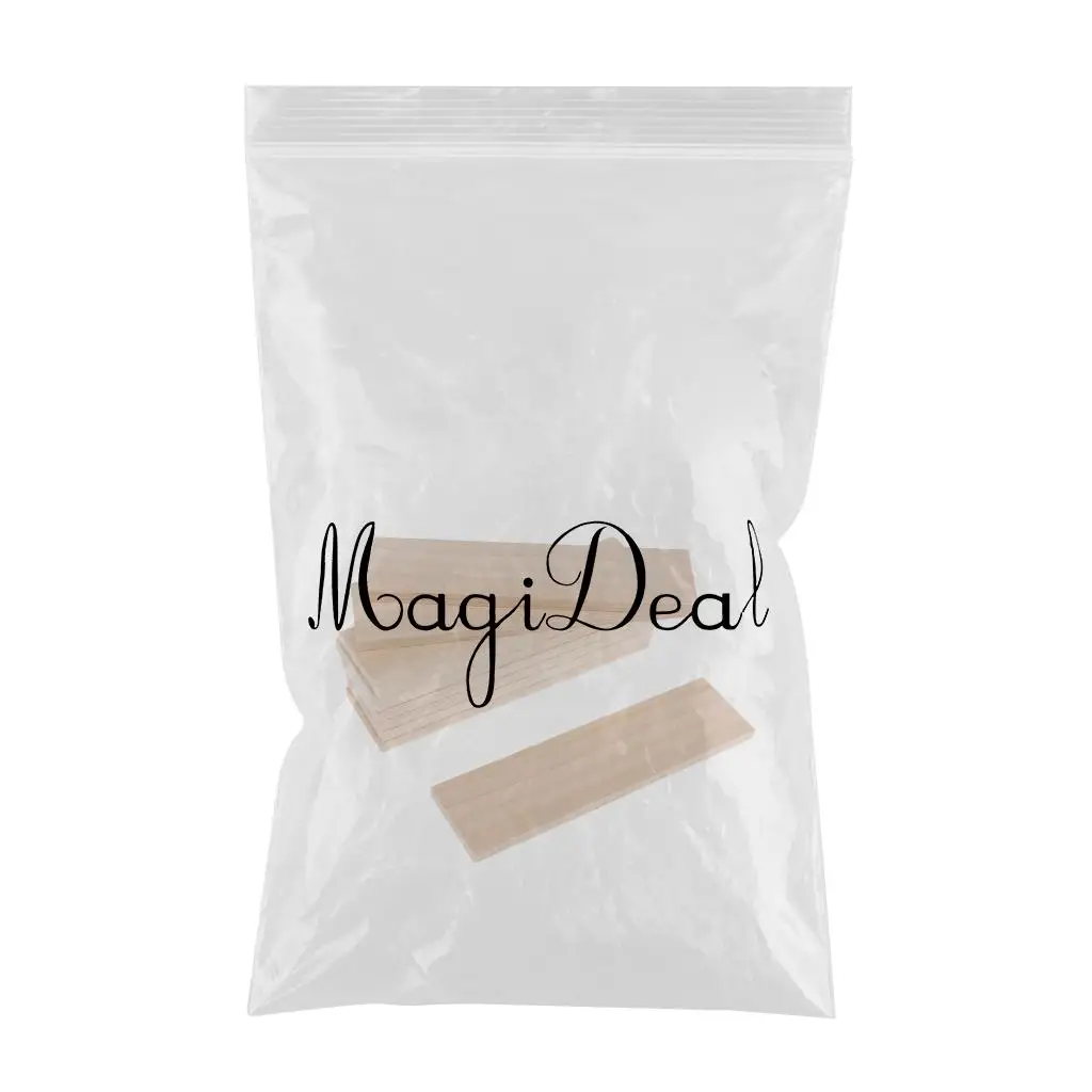 10Pcs Balsa Wood Sheets 150x40x6mm for Airplane/Boat Model DIY Card Wooden Name Card Wood Plaque Shapes Sign Craft