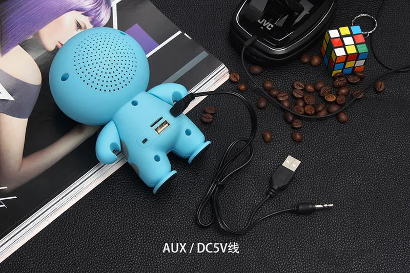 Мультяшный Baymax беспроводной bluetooth динамик портативный мини прекрасный аудио громче bluetooth динамик поддержка TF/USB