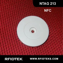 RT52MM ABS RFID NFC TAG для мобильного телефона ISO14443A 13,56 МГц 144 байт Ntag 213 чип