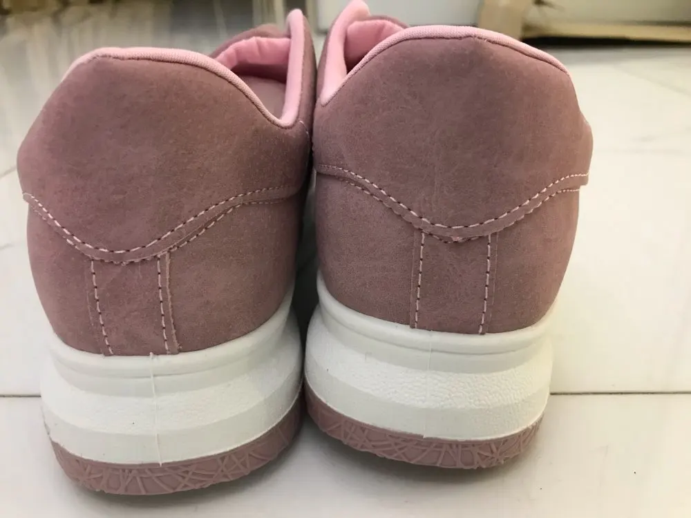 New Spring Autumn Wedges Pink Lace-up Platform Sneakers Women Vulcanize Shoes Tenis Feminino Casual Female Shoes T0111