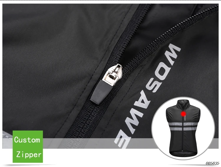 WOSAWE жилет для велоспорта, спортивная одежда, светоотражающие мужские майки, велосипедная одежда, ветрозащитная дышащая куртка MTB, безрукавка, защитный жилет