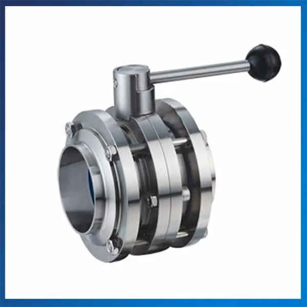 DN76 сварки Еда Класс Клапан-Бабочка