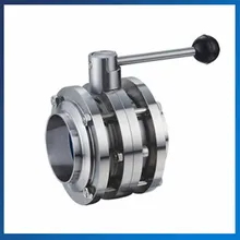 DN76 сварки Еда Класс Клапан-Бабочка