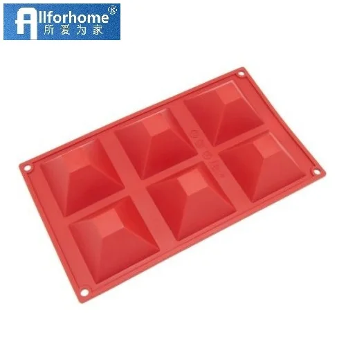 Форма пирамидальная силиконовая для выпечки 6 отверстий|tray drying|tray storagetray connector |
