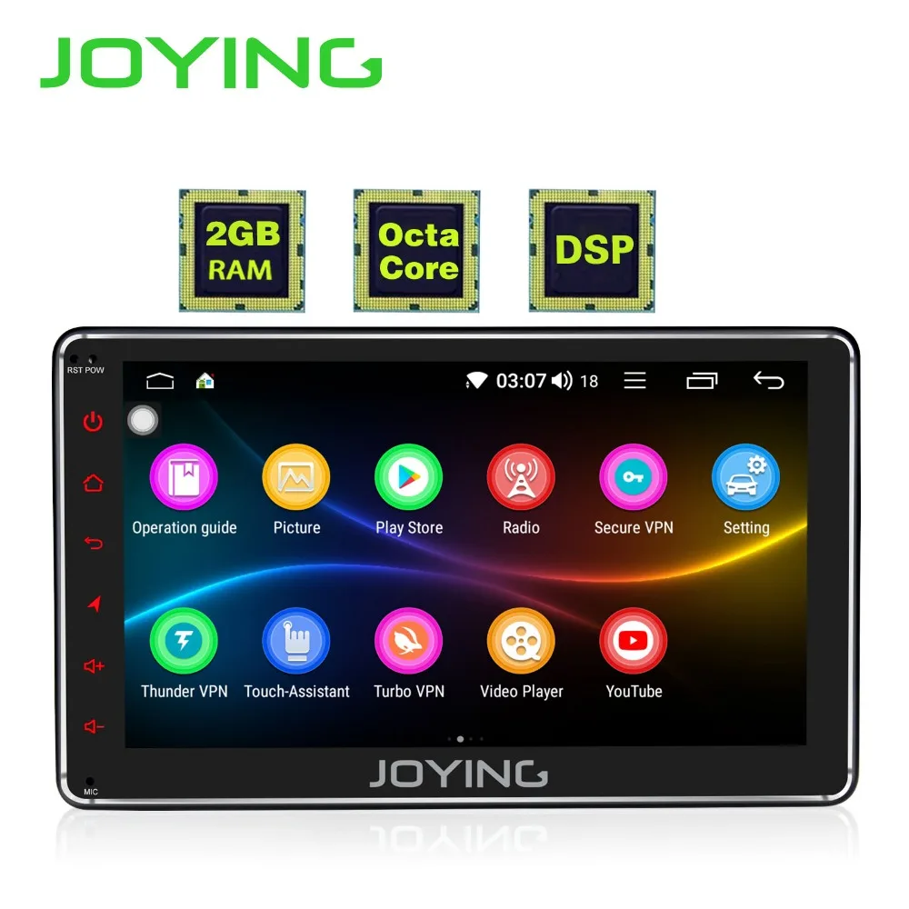 

Car Stereo Bluetooth FM Car Radio Joying Audio Player 7" Universal 1 Din Touch Screen GPS Navigation Support Backup Front Camera