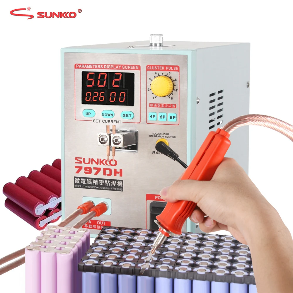 SUNKKO 797DH Батарея машины для точечной сварки 3.8KW высокое Мощность точность точечная