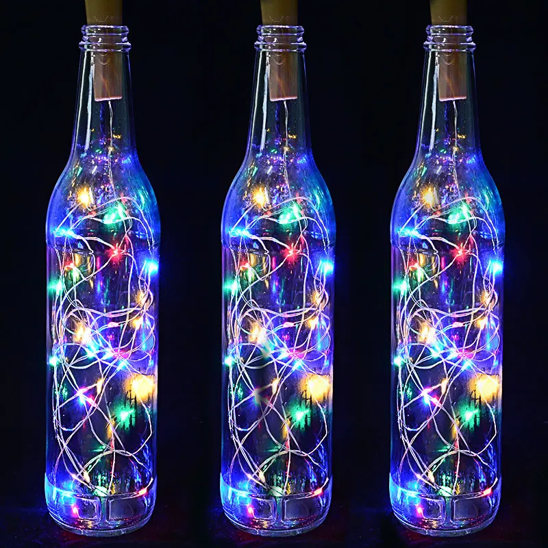 5 Pack Wine Bottle Lights Battery Operated LED Cork Shape Copper Wire