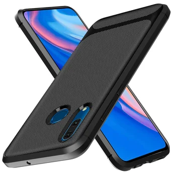 

50pcs/lot Shockproof Luxury Case For Huawei P Smart Z 2019 Carbon Fiber Ultra Thin TPU Case For Huawei Y9 Prime 2019