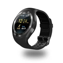 Y1 Round Bluetooth 3.0 Wearable Smart watch Men Women Classical Business Smartwatch for Android
