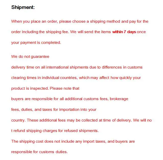 Shipment