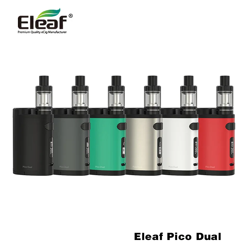 5 шт./лот 100% оригинал Eleaf Пико двойной комплект Mod 200 Вт поле VW/TC режим Dual 18650 Батарея