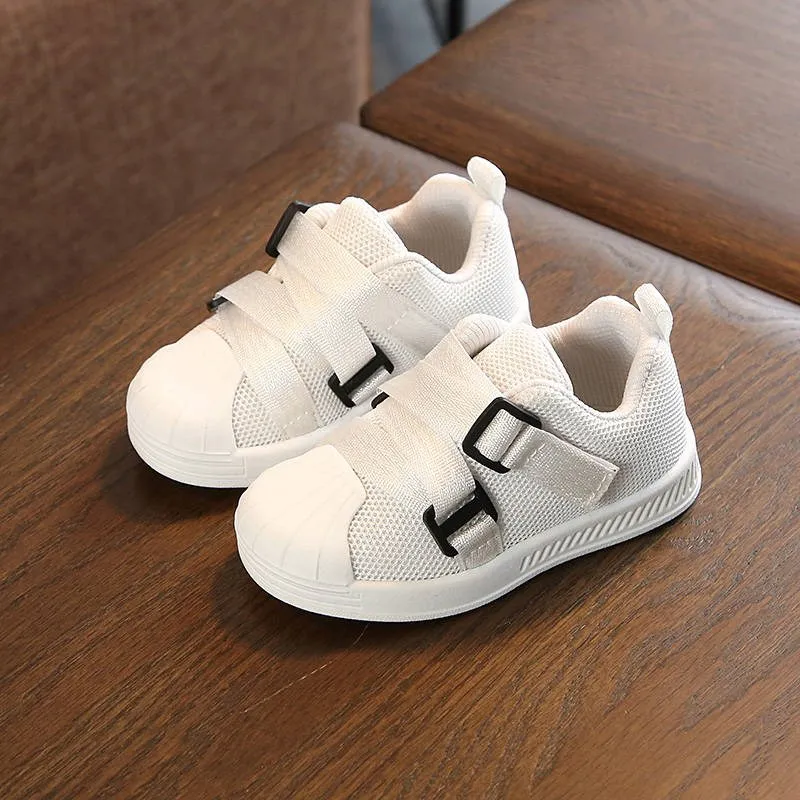 

Autumn New Fashionable Net Breathable Leisure Sports Running Shoes For Girls White Shoes For Boys Brand Kids Shoes EU 21-30