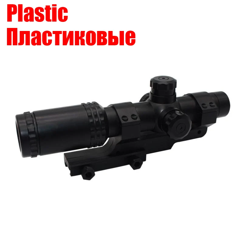 

Tactical 8x Sight Scope Adjustable Red Green Dot Riflescope Hunting Optics Holographic Sight Toy Gun Plastic Accessories