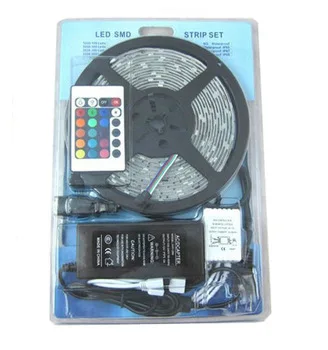 

Promotion!!! SMD 5050 RGB Led Strip Flexible Light 60led/m 300 LED/5m IP65 DC12V/24V+ Controller + 6A Power Supply
