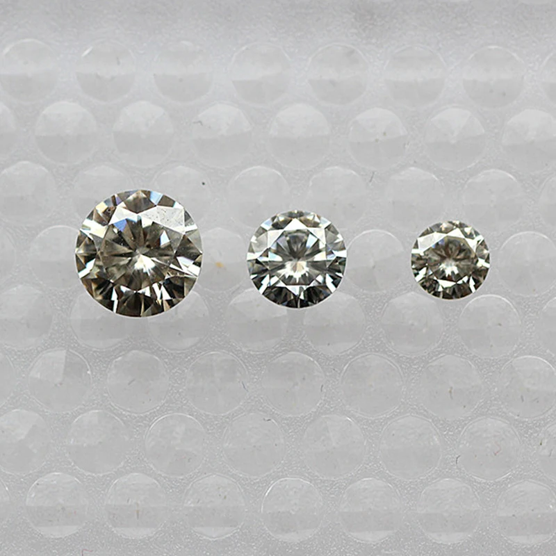 EDI DEF Color Grade Loose Moissanites 1.5 Carat 7.5mm Round Brilliant Moissanites Diamond Jewelry Test Positive As Diamond Does