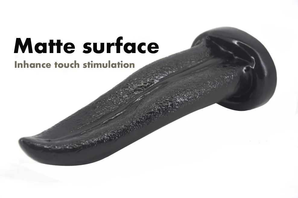 7.87 Inch Lifelike Tongue Dildo with Sucker,Artificial Lesbian Sex Product Adult Women Masturbation Huge Dildo Gay