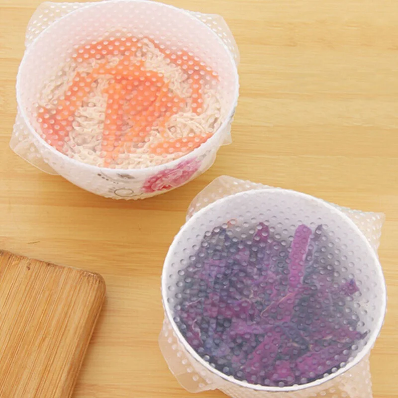 

Multifunctional Food Fresh Kitchen Tools Silicone Wrap Seal Vacuum Food Wrap