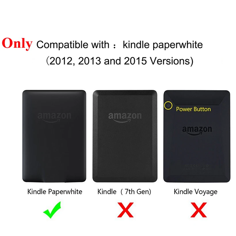 Капа для Amazon Kindle Paperwhite 1/2/3 6 дюймов для чтения электронных книг Tablet Smart Sleep/Wake из искусственной кожи чехол крышка со стилусом