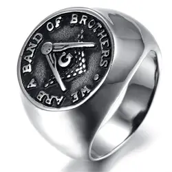 Бесплатная доставка 316L из нержавеющей стали масонское кольцо для Для мужчин, масонский знак магистра кольцо, Бесплатная Mason кольца