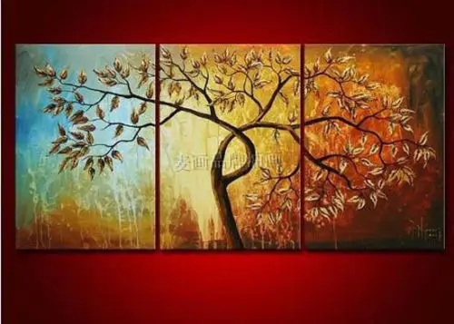 

HUGE WALL DECOR MODERN ART OIL PAINTING ON CANVAS (No frame)3PC Abstract