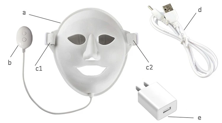 3 цвета светильник светодиодный Маска массажер для лица электрическая маска светодиодный массажер для лица стимулятор мышц вибратор антивозрастной инструмент для красоты