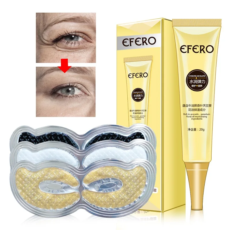 

4PCS Eye Patches Mask Eye Cream Moisturizing Anti Aging Sheet Mask Hydrogel Eye Patch Under the Eye Bags Dark Circles Removal