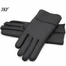 2018женские перчатки из натуральной овечьей кожи, зимние перчатки, теплые стильные женские перчатки на полный палец, варежки из натуральной кожи