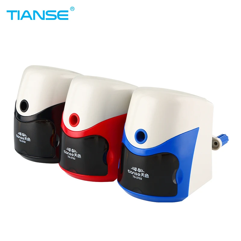 

TIANSE Pencil Sharpener Manual Operation Pencil Sharpener Mechanical Office Sharpener School Supplies for Students