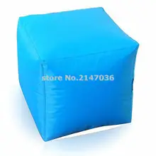 Aqua blue Высококачественная НОВАЯ безопасная Современная оттоманка, квадратный стул для ног