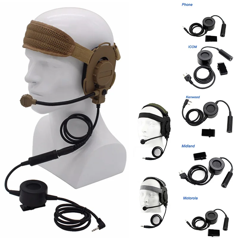 

Outdoor Airsoft Shooting Combat III Z Tactical Headset with PTT