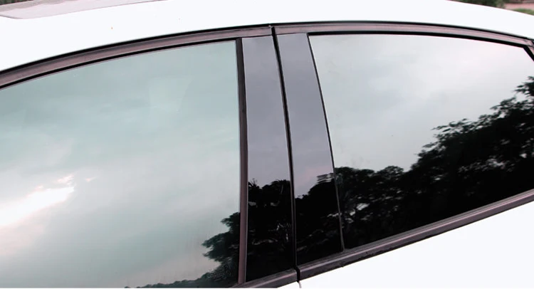 6 шт. для MITSUBISHI ASX Lancer Outlander- отделка окна автомобиля B колонки декоративные flim PC зеркало