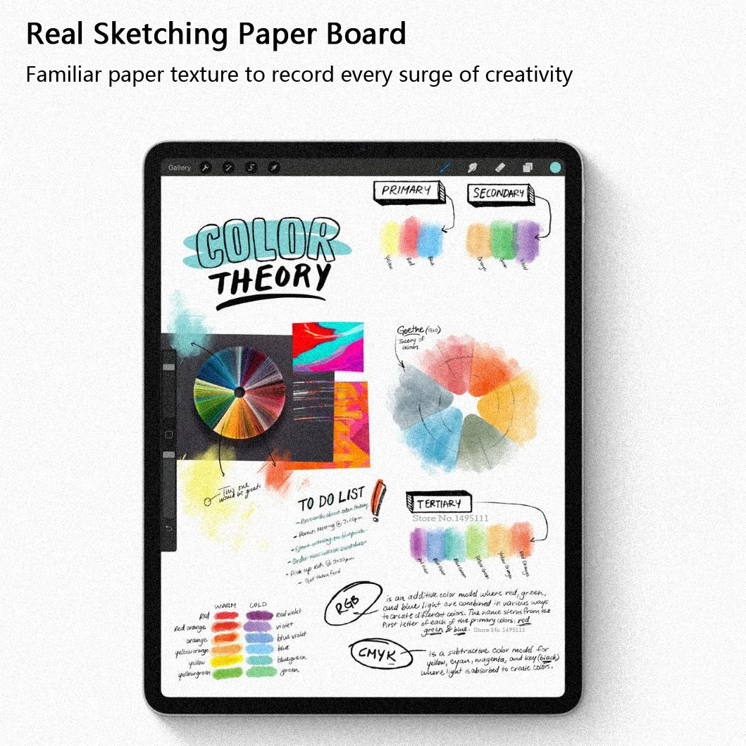 Protetora de Tela para Pet Reflexo de Papel para Pintura de 2021 Película Anti Apple Ipad Pro 12.9 Polegadas id 2021 - Imagem 6