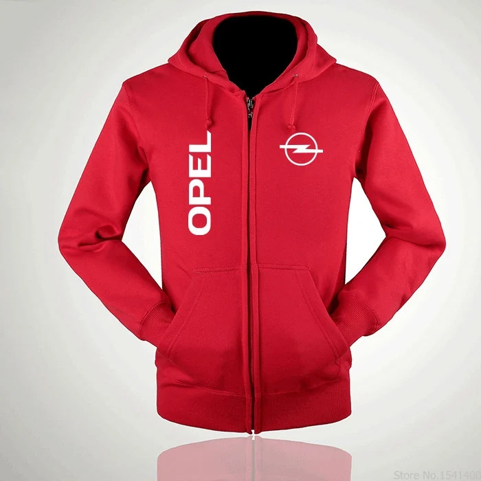 Осень зима мода на молнии Opel Толстовка для мужчин и женщин толстовки пальто