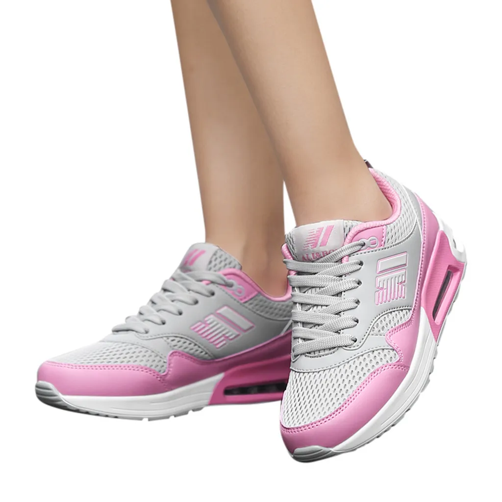 

Women's casual fashion women's shoes breathable hiking mesh lace flat shoes sports platform women's sports shoes