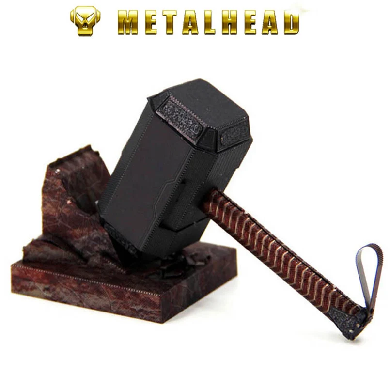 

Avengers 4 Endgame DIY metal the hammer of thor PVC action figure toy thor hammer torus need install collectible model toys