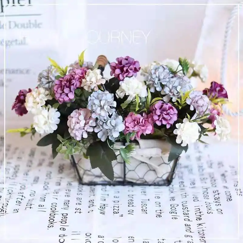 2019 Iron Art Wire Sundries Storage Basket Desktop Grocery Organizer Small Fruit Bowl Portable Mini Basket Bread Storage Basket