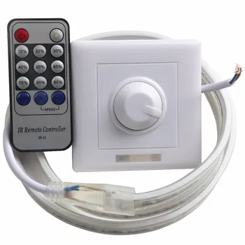 

Bright SMD 5630 5730 LED Strip 220V with modulator and remote controller LED Strip light IP67 Waterproof 120 leds/m ribbon IL