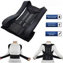 Корректор осанки поддержка спины облегчение боли подтяжки и поддержка s круглый плечо правильный Пояс протектор для позвоночника тела формирователь сауна костюмы