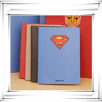 

Free shipping (4pcs/lot) Hero theme Notebook Superman dairy memos Journal soft copybook kawaii stationery Office/School supplies