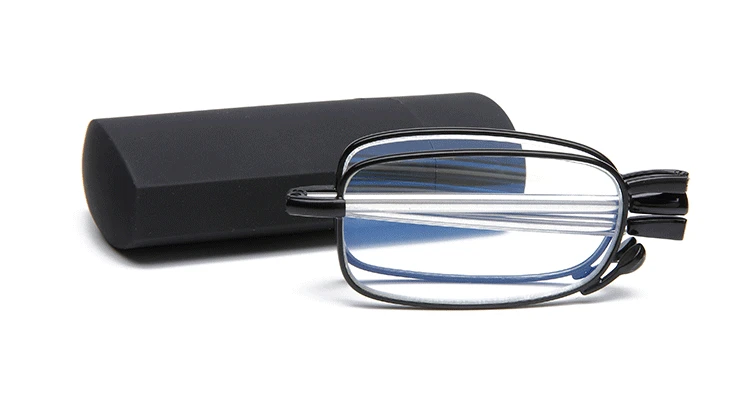Folding Boxed reading glasses UV400 Anti-Blu-ray radiation glass Women Men Eyewear Presbyopia+1.0 1.5 2.0 2.5 3.0 3.5 4.0