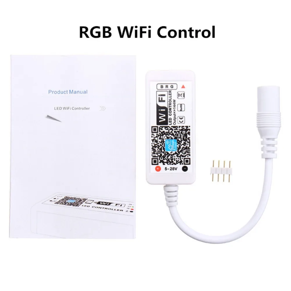 Новый дизайн мини Wi-Fi RGB светодио дный/RGBW контроллер полосы музыкальный контроллер Amazon Google домашний телефон wifi контроллер для полосы света