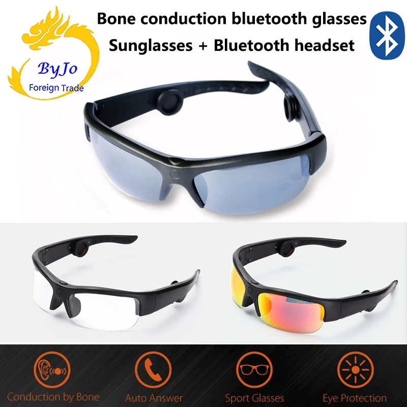 Bone Conduction Bluetooth headset sunglasses 6B
