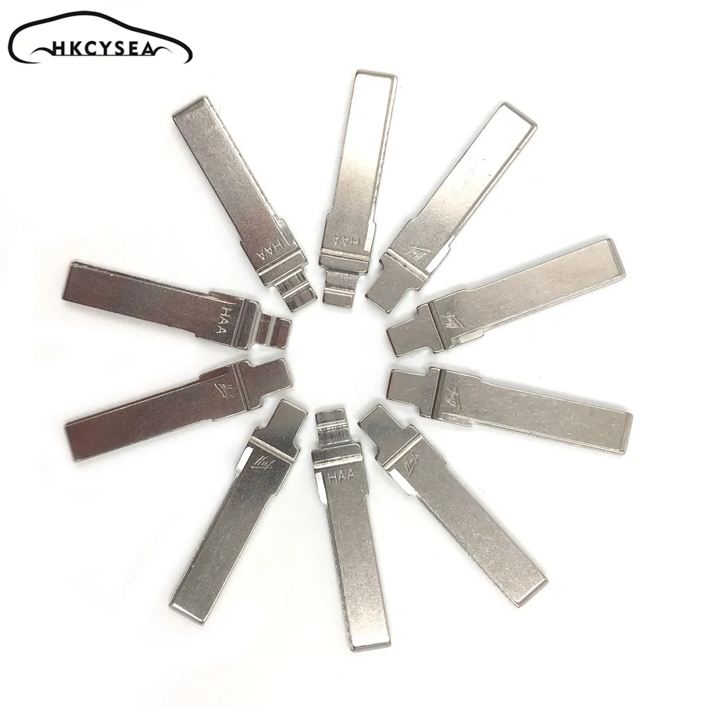 

HKCYSEA 10 pcs/lot Metal Blank Uncut Flip KD Remote Key Blade Type #89 for Audi A6L Original Blade