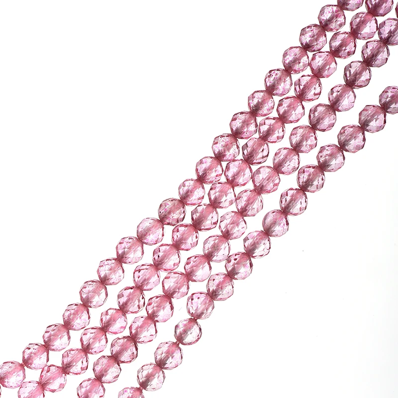 

Each pearl is of the same shape and size with a romantic Purple one 3mm-2mm Purple Crystal Loose Beads